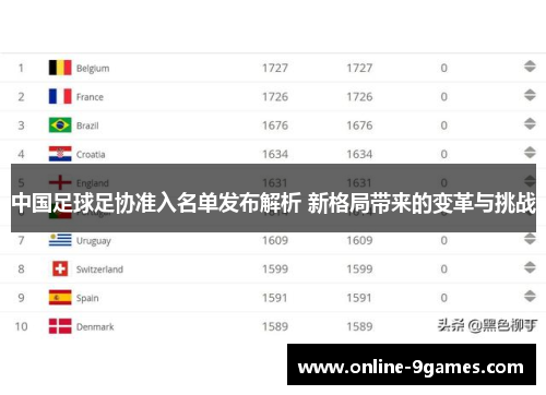 中国足球足协准入名单发布解析 新格局带来的变革与挑战